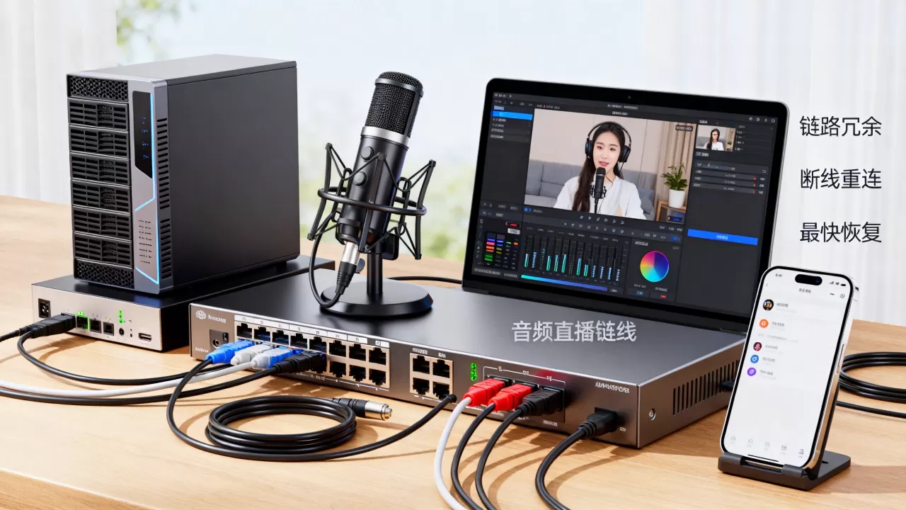 音频直播链路冗余与断线恢复设计,断线重连怎么实现最快恢复? 音频直播链路冗余与断线恢复设计,断线重连怎么实现最快恢复?