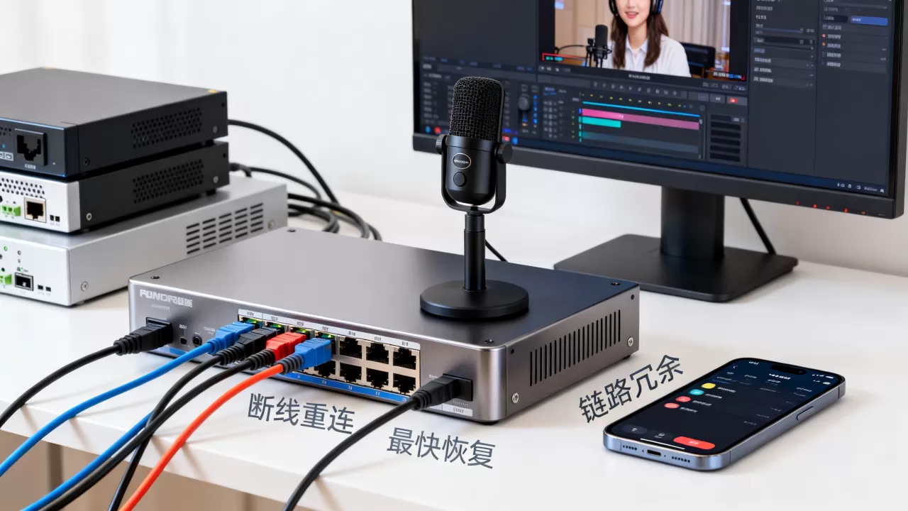 音频直播链路冗余与断线恢复设计,断线重连怎么实现最快恢复? 音频直播链路冗余与断线恢复设计,断线重连怎么实现最快恢复?