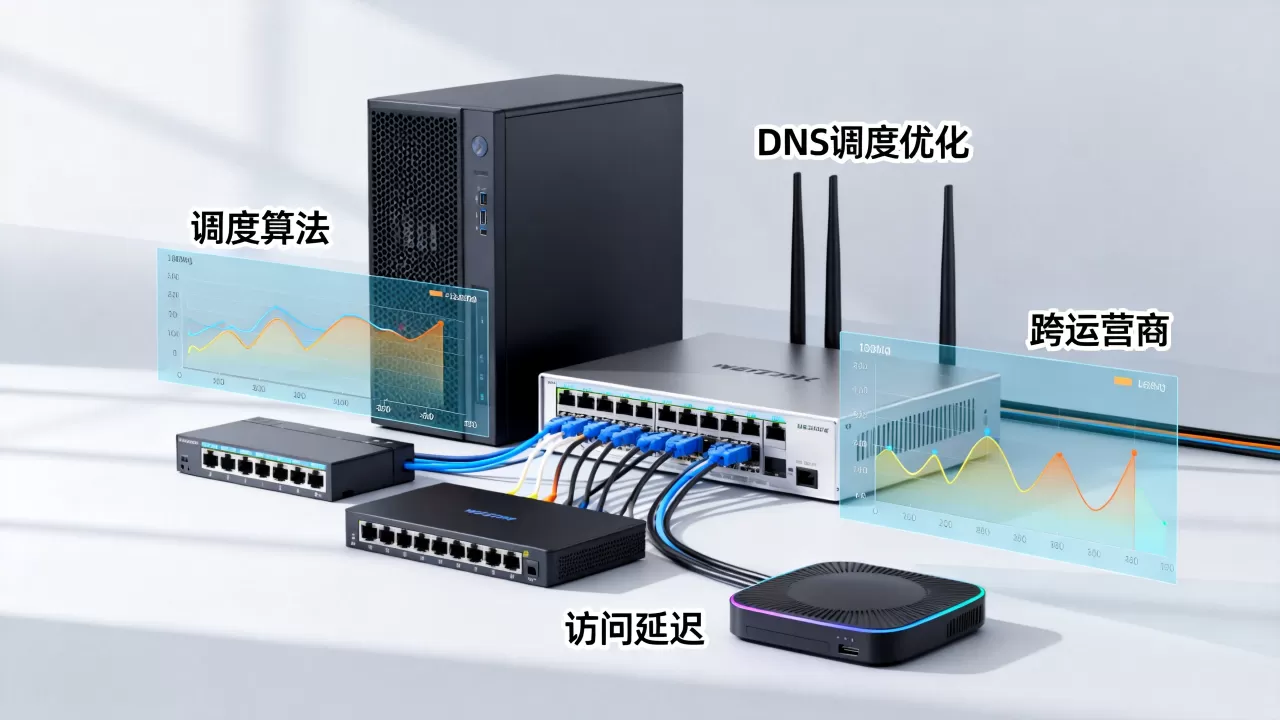 调度算法如何降低跨运营商的访问延迟，DNS调度优化能解决吗？