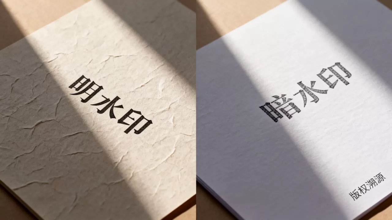 明水印和暗水印在版权溯源中如何取舍，哪个更有效？