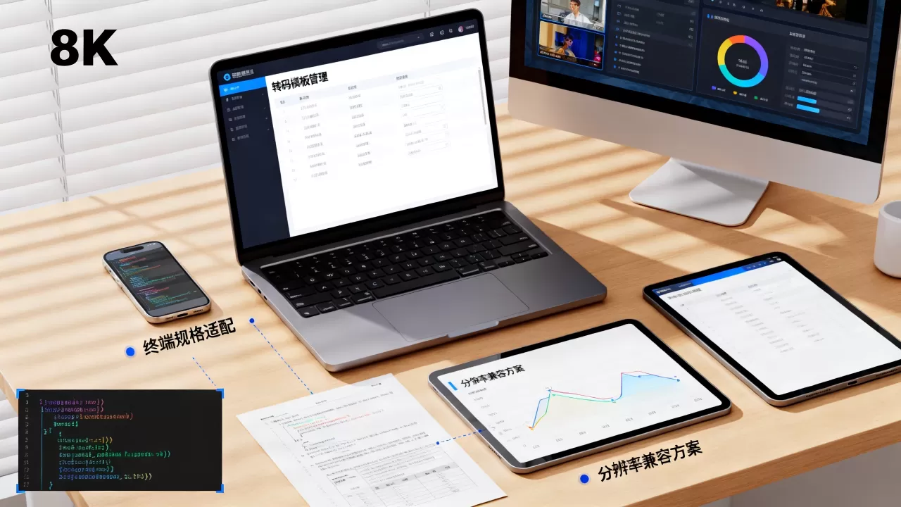 转码模板管理如何适配多样终端规格，不同分辨率设备兼容方案有哪些