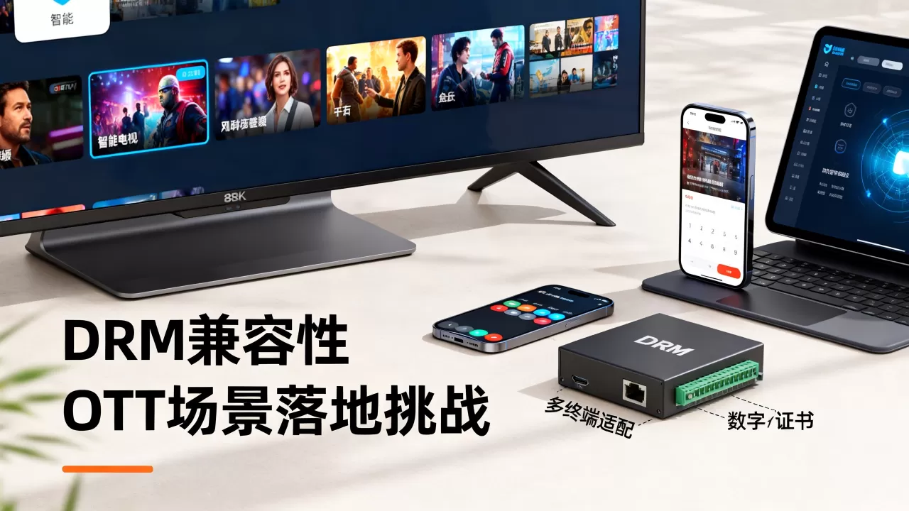 多终端DRM方案在OTT场景落地有哪些挑战?如何应对DRM兼容性问题 多终端DRM方案在OTT场景落地有哪些挑战?如何应对DRM兼容性问题