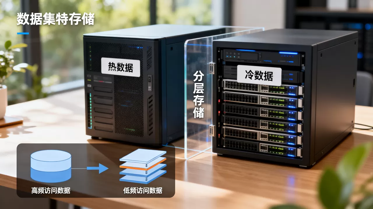 数据集特征存储的冷热分层设计怎么做，冷热数据分离策略有哪些？