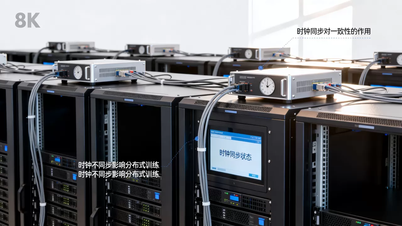 训练集群时钟同步对一致性的作用是什么，时钟不同步会影响分布式训练吗？