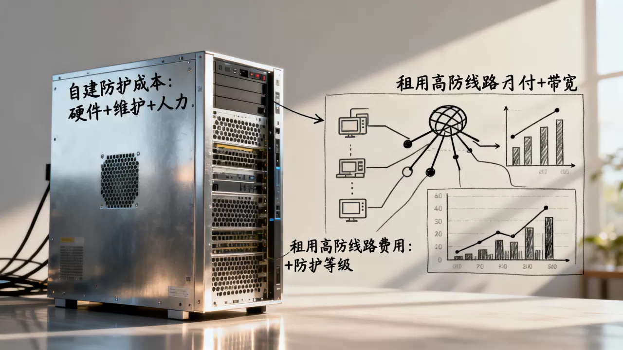 自建防护与租用高防线路的取舍分析,高防服务器租用和自建哪个更划算? 自建防护与租用高防线路的取舍分析,高防服务器租用和自建哪个更划算?
