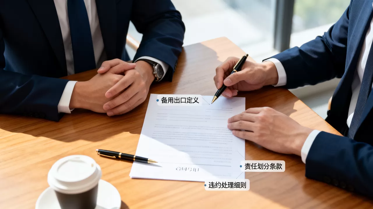 备用出口要在签约前谈定哪些条款,怎么谈才能避免纠纷? 备用出口要在签约前谈定哪些条款,怎么谈才能避免纠纷?