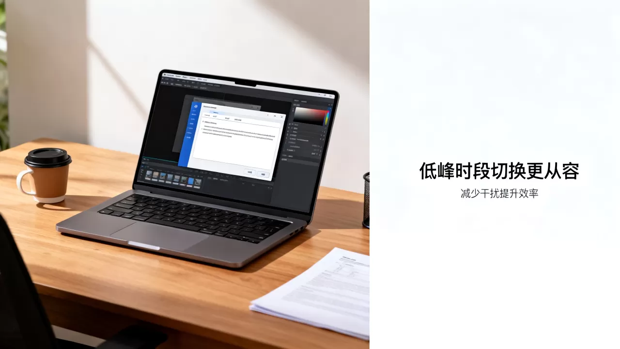 把切换窗口安排在低峰时段会更从容,低峰时段切换窗口有什么好处? 把切换窗口安排在低峰时段会更从容,低峰时段切换窗口有什么好处?