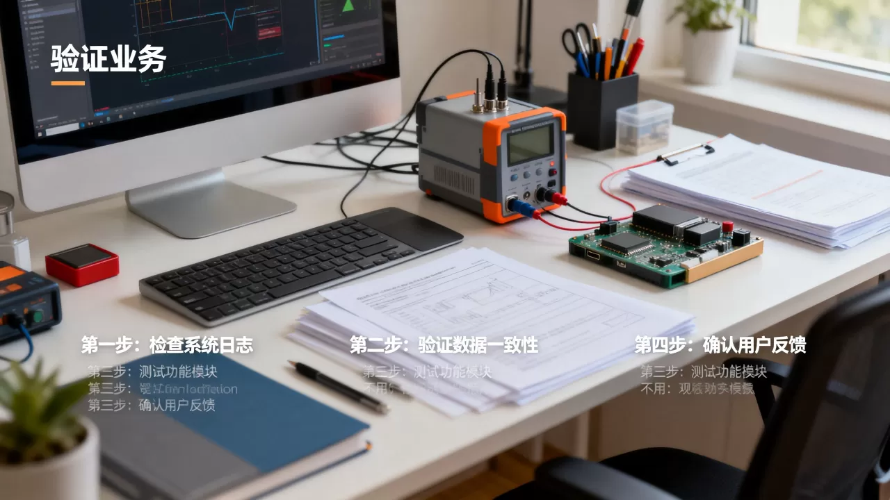 切换完成后业务如何正确验证？验证顺序清单步骤