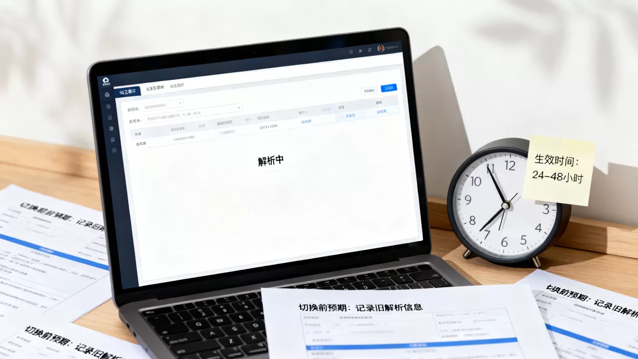 域名解析生效要等多久？切换前需有哪些预期，解析等待时间