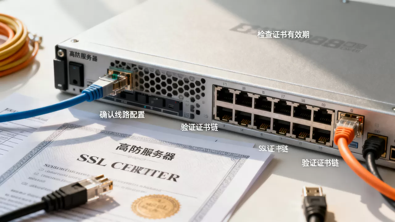 换到高防线路避免证书告警怎么做,高防服务器SSL证书验证失败如何解决 换到高防线路避免证书告警怎么做,高防服务器SSL证书验证失败如何解决