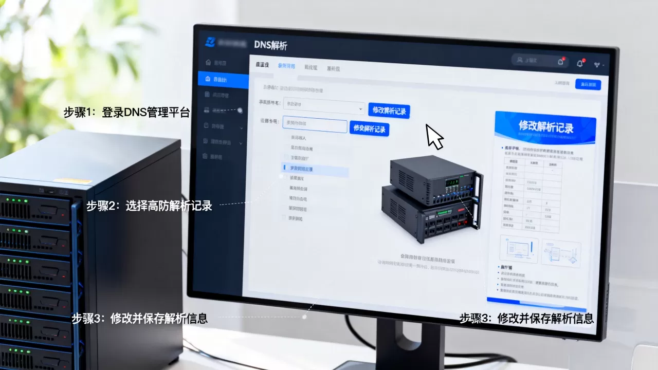 切到高防时解析记录怎么调,高防切换后DNS解析步骤? 切到高防时解析记录怎么调,高防切换后DNS解析步骤?
