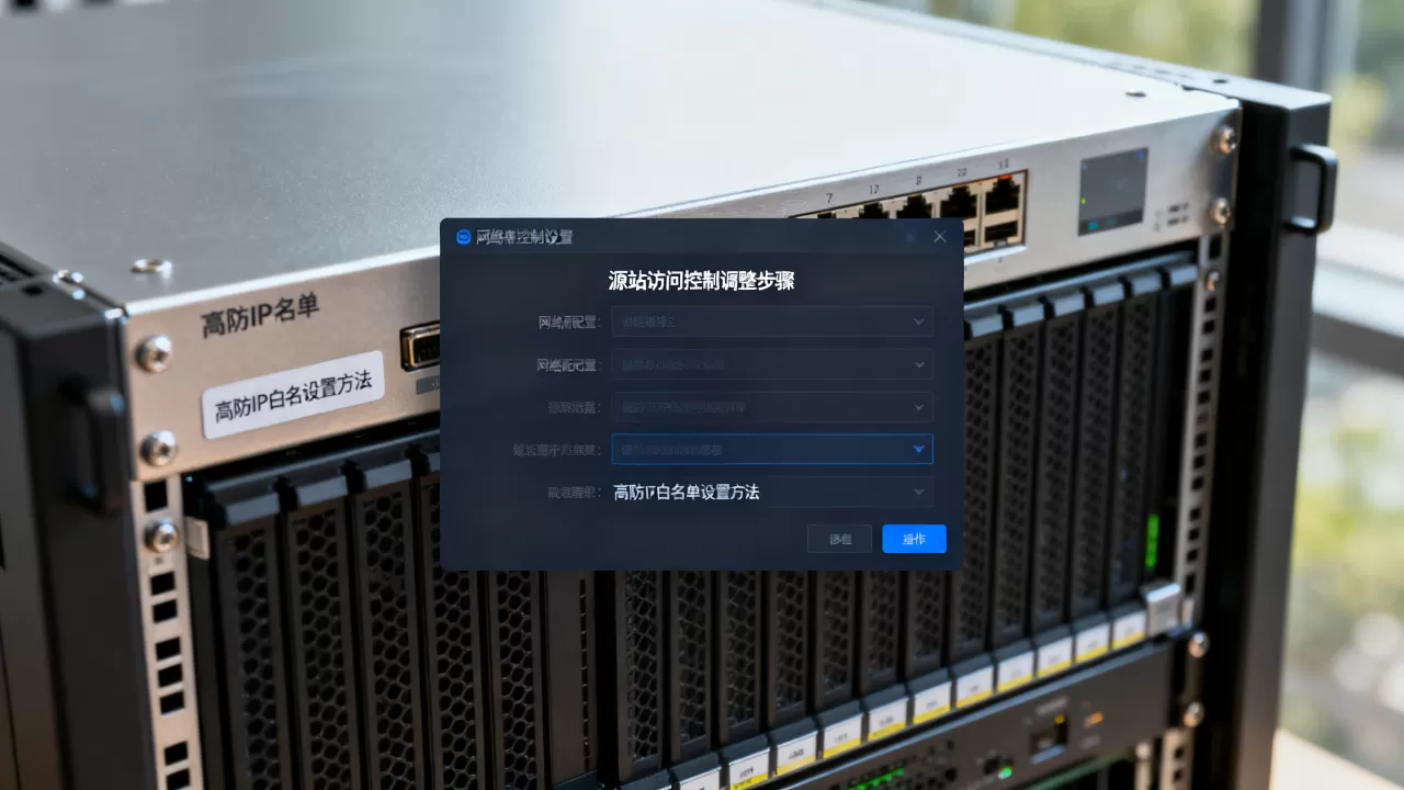 开通高防后源站访问控制要怎么调整，高防IP源站白名单设置方法