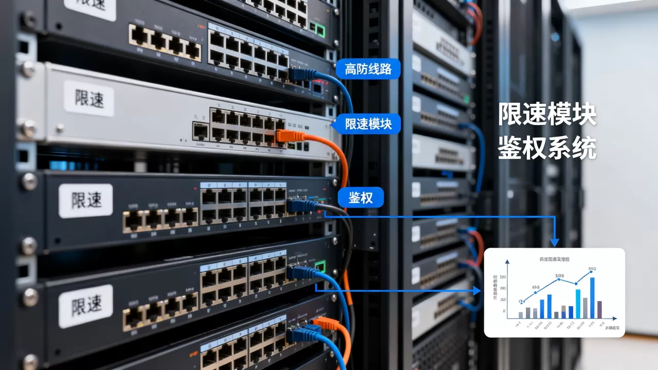 用高防线路保护下载业务时限速与鉴权怎么配合,怎么做 用高防线路保护下载业务时限速与鉴权怎么配合,怎么做