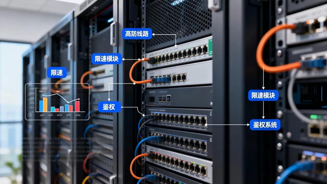 用高防线路保护下载业务时限速与鉴权怎么配合,怎么做 用高防线路保护下载业务时限速与鉴权怎么配合,怎么做
