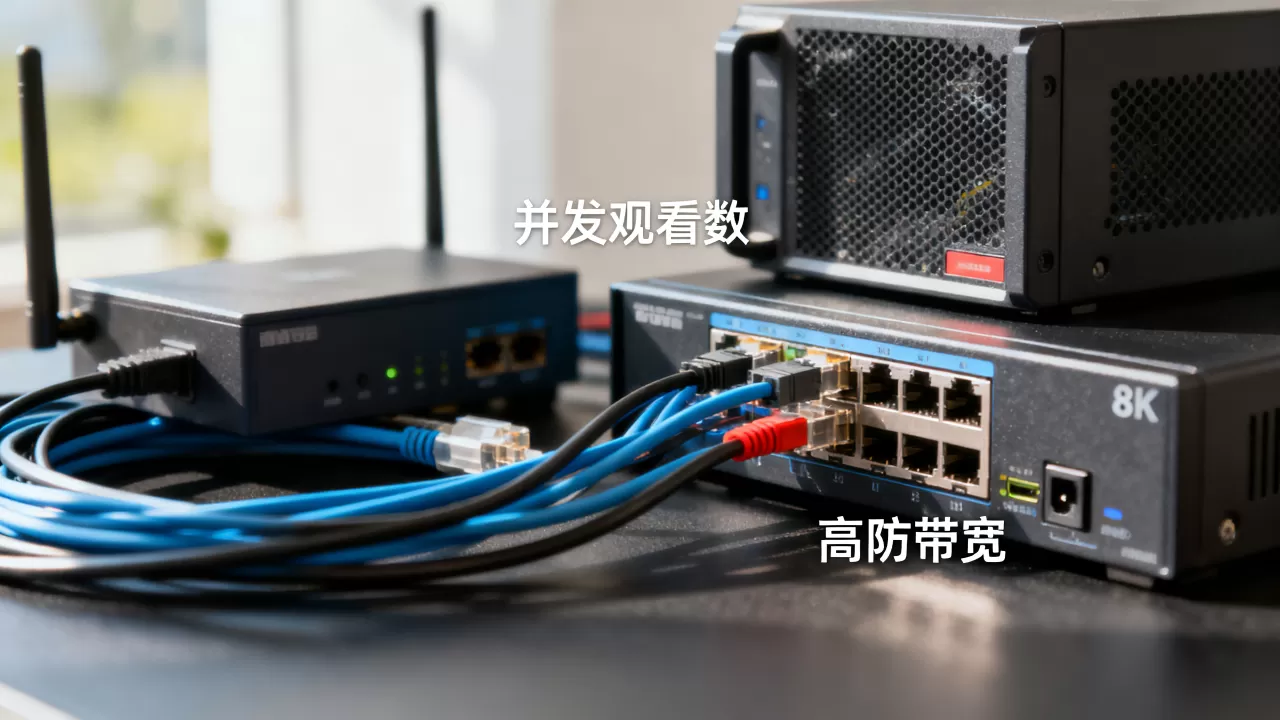 直播业务选高防线路按并发观看数还是按带宽？高防带宽多少够用