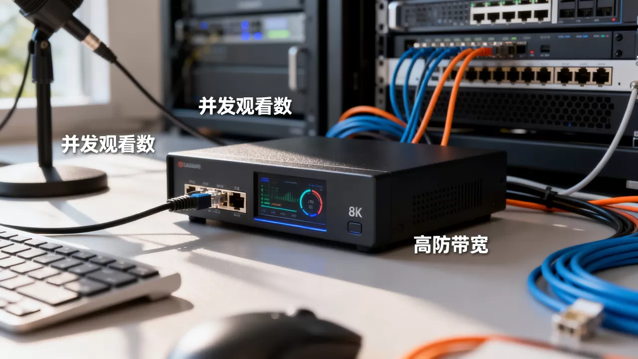 直播业务选高防线路按并发观看数还是按带宽？高防带宽多少够用