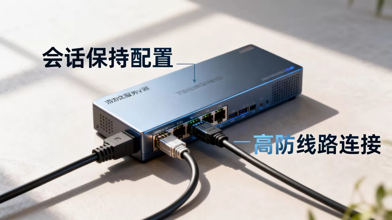 游戏服接高防线路的会话保持怎么配才不乱