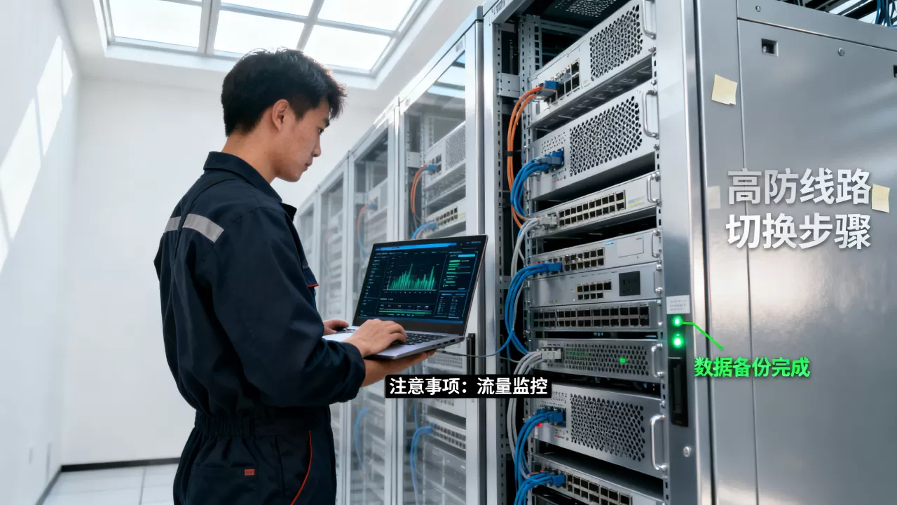 合服期间被攻击怎么平滑切到高防线路,有哪些注意事项? 合服期间被攻击怎么平滑切到高防线路,有哪些注意事项?
