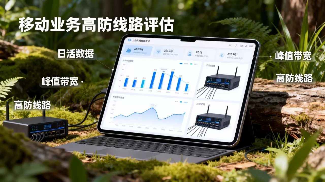 移动业务上高防线路时按日活与峰值带宽评估