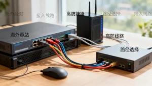 海外源站接入高防线路的路径选择