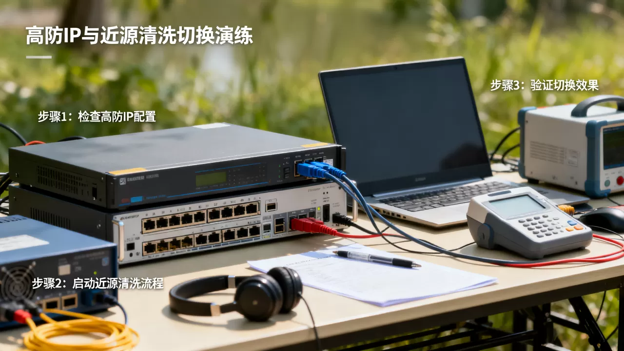高防IP与近源清洗的切换演练怎么做