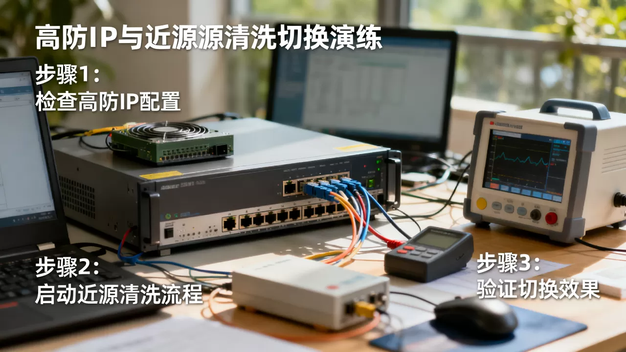 高防IP与近源清洗的切换演练怎么做