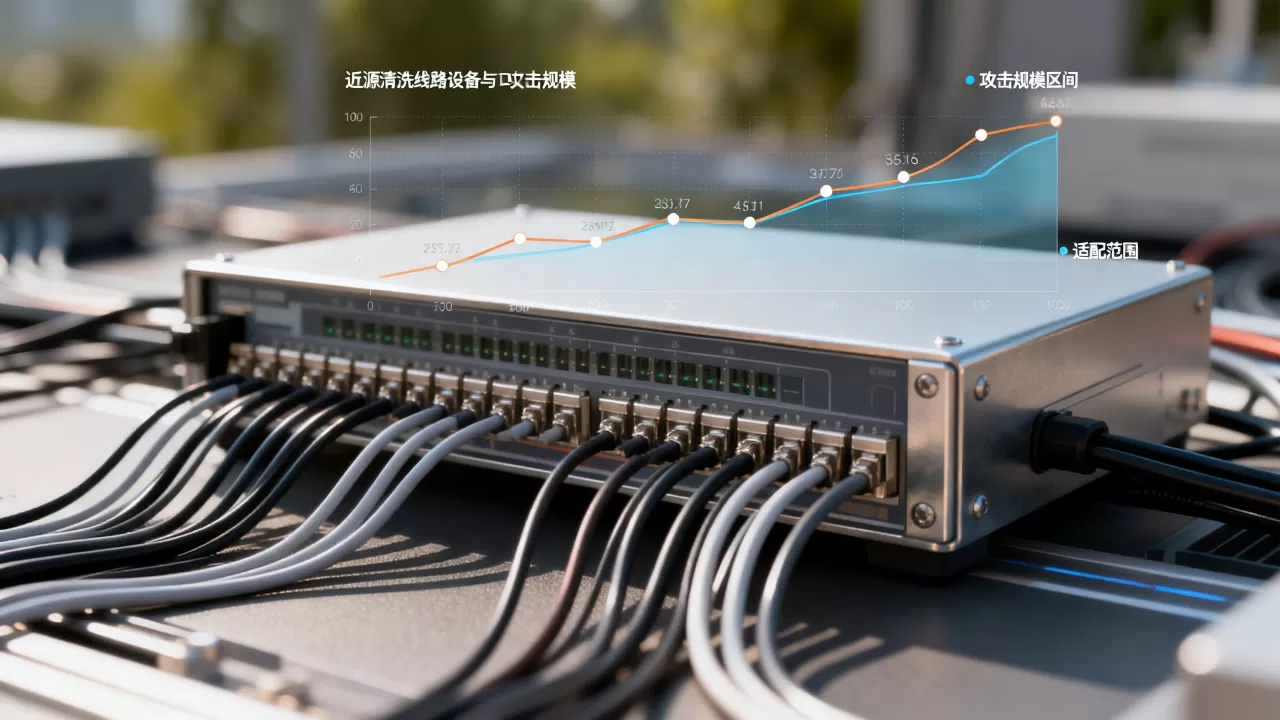 近源清洗线路对攻击规模的适配区间 近源清洗线路对攻击规模的适配区间
