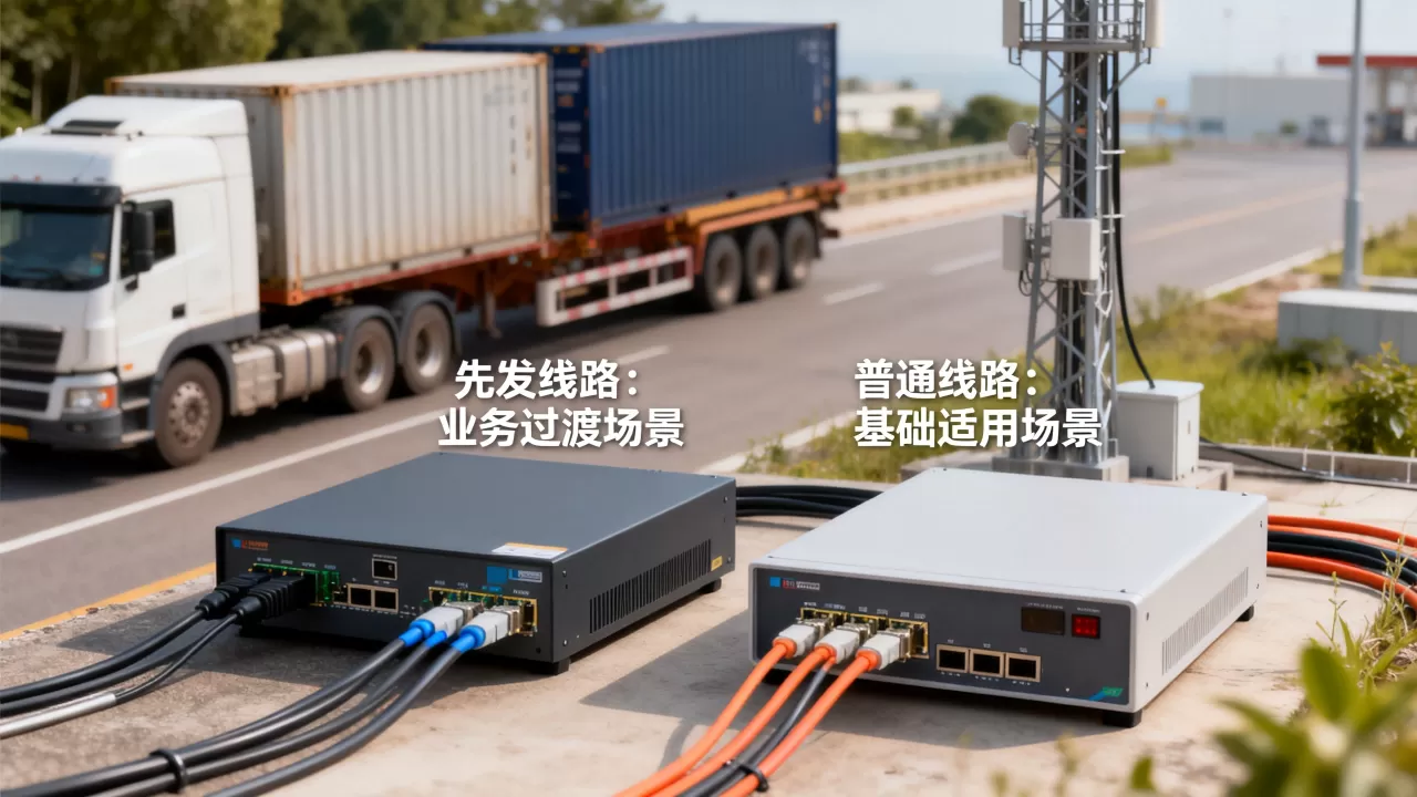 先发线路能跑哪些业务过渡，普通线路适合哪些场景先用？