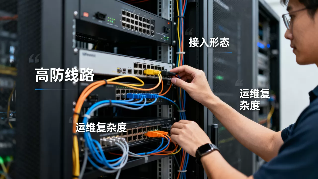 高防线路的接入形态与运维复杂度的关系 高防线路的接入形态与运维复杂度的关系