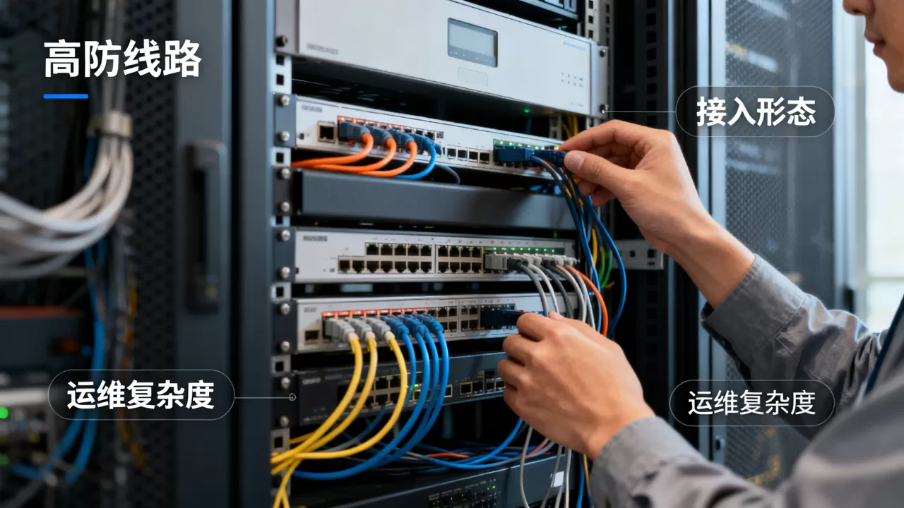 高防线路的接入形态与运维复杂度的关系 高防线路的接入形态与运维复杂度的关系