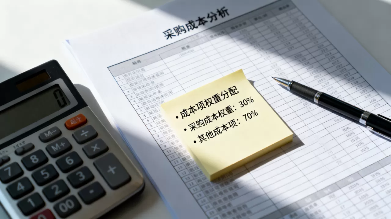 选型时给成本项分配多少权重合适？采购成本权重怎么定，长尾疑问词