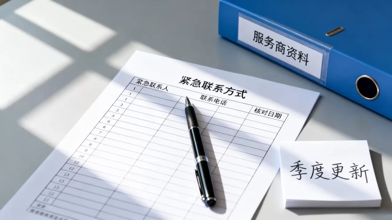 如何建立服务商紧急联系方式的日常核对机制,怎么做? 如何建立服务商紧急联系方式的日常核对机制,怎么做?