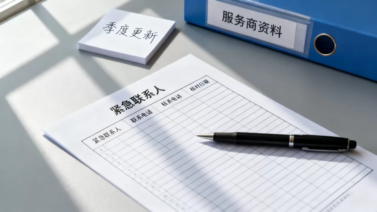 如何建立服务商紧急联系方式的日常核对机制,怎么做? 如何建立服务商紧急联系方式的日常核对机制,怎么做?