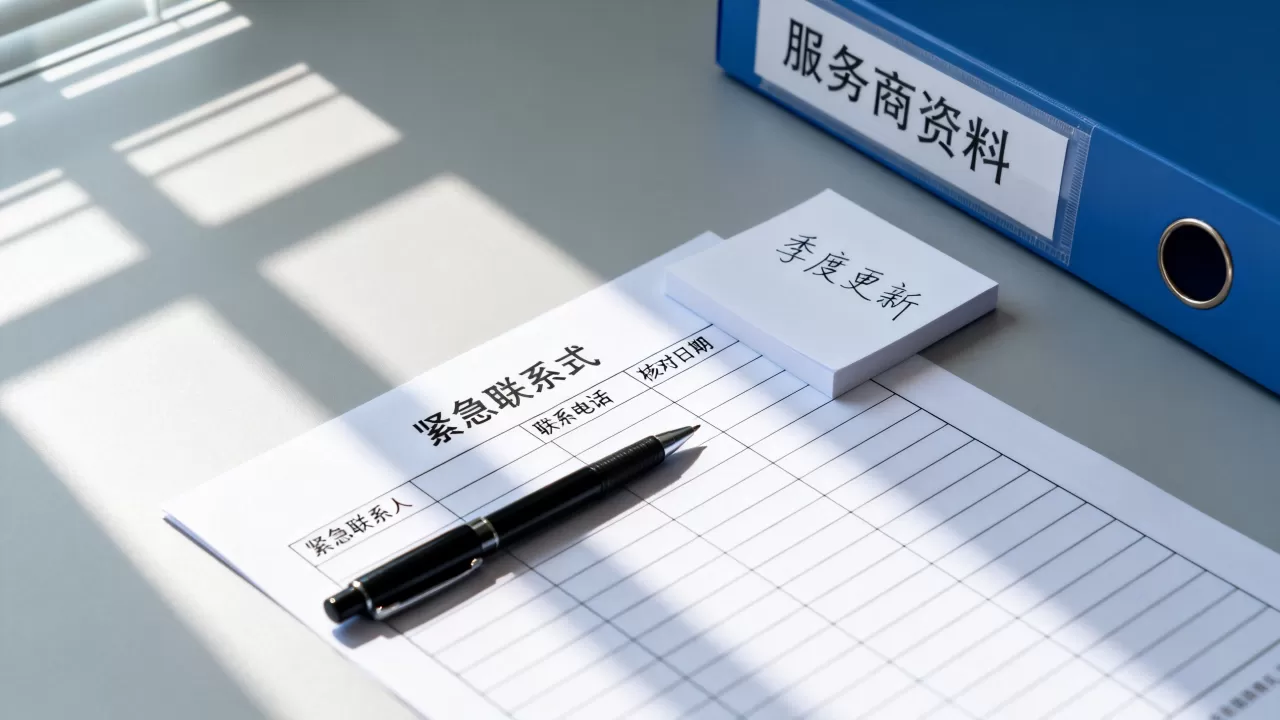 如何建立服务商紧急联系方式的日常核对机制,怎么做? 如何建立服务商紧急联系方式的日常核对机制,怎么做?