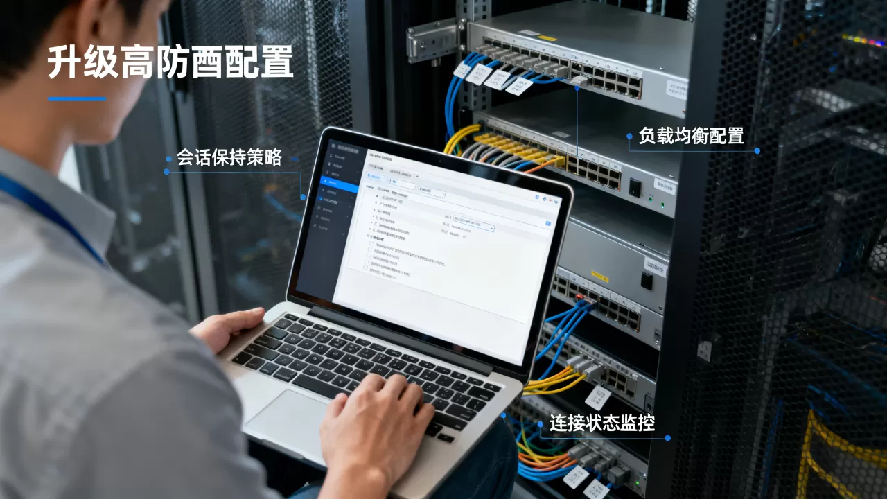 升级高防配置时如何减少会话中断，有哪些有效方法？