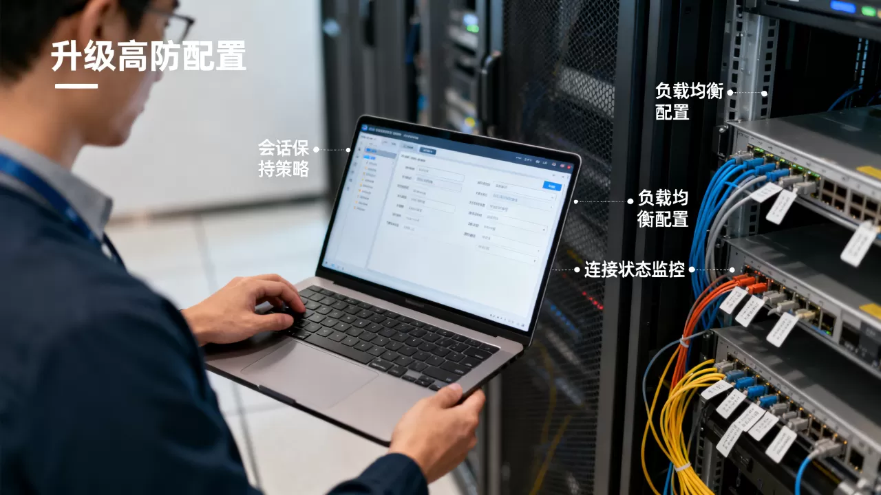 升级高防配置时如何减少会话中断，有哪些有效方法？