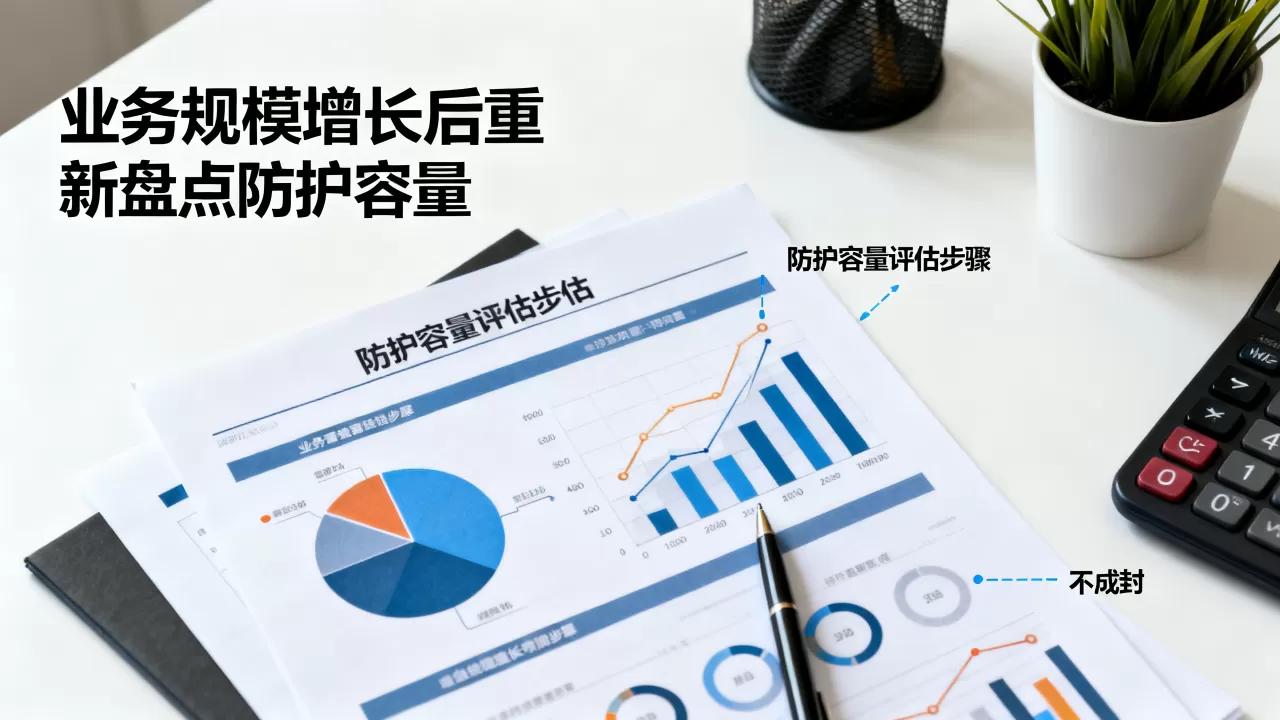 业务规模增长后如何重新盘点防护容量？，防护容量评估方法有哪些步骤？