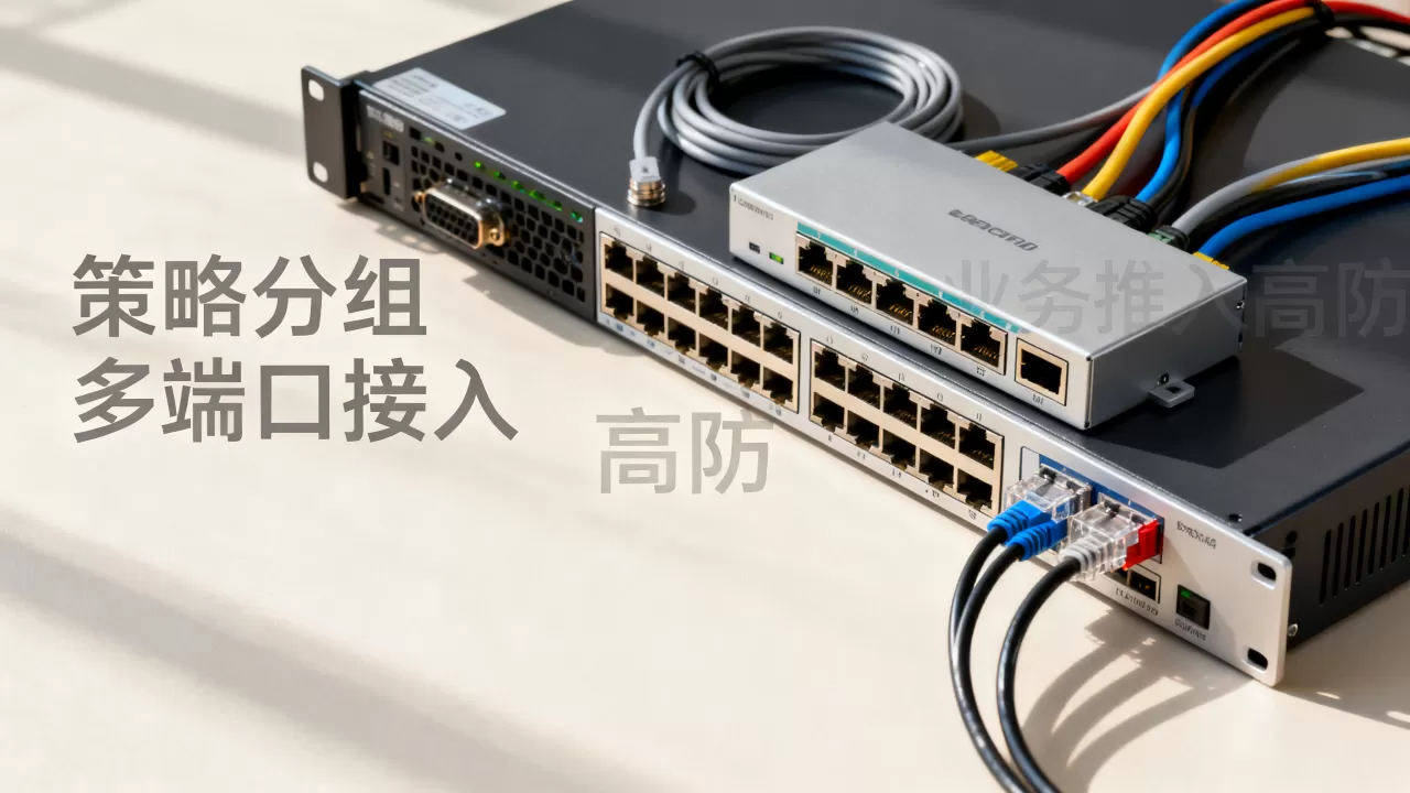 多端口业务接入高防时的策略分组方法