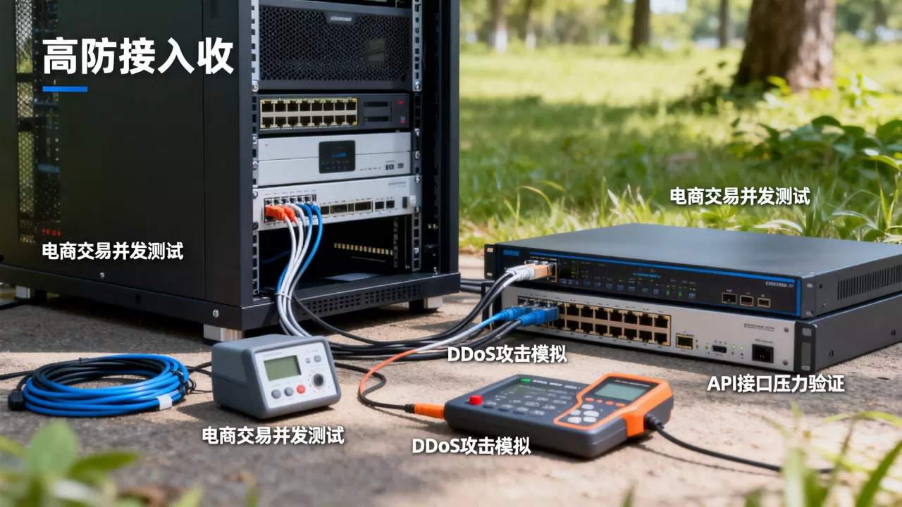 高防接入验收该跑哪些真实业务用例？如何验证防御效果？