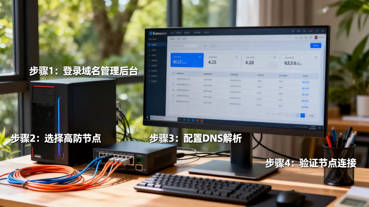 域名怎么牵引到高防节点?具体操作步骤与验证方法是什么 域名怎么牵引到高防节点?具体操作步骤与验证方法是什么