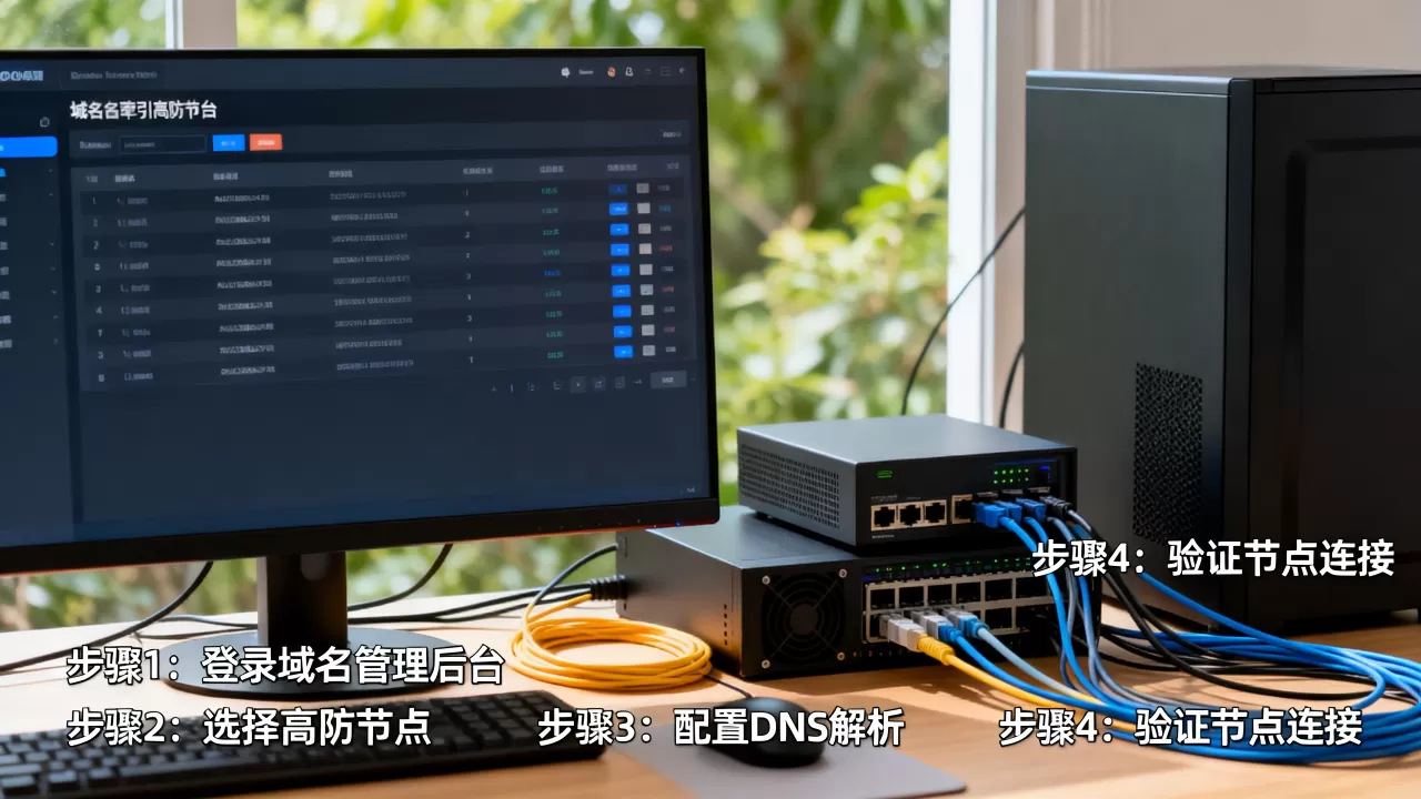 域名怎么牵引到高防节点?具体操作步骤与验证方法是什么 域名怎么牵引到高防节点?具体操作步骤与验证方法是什么