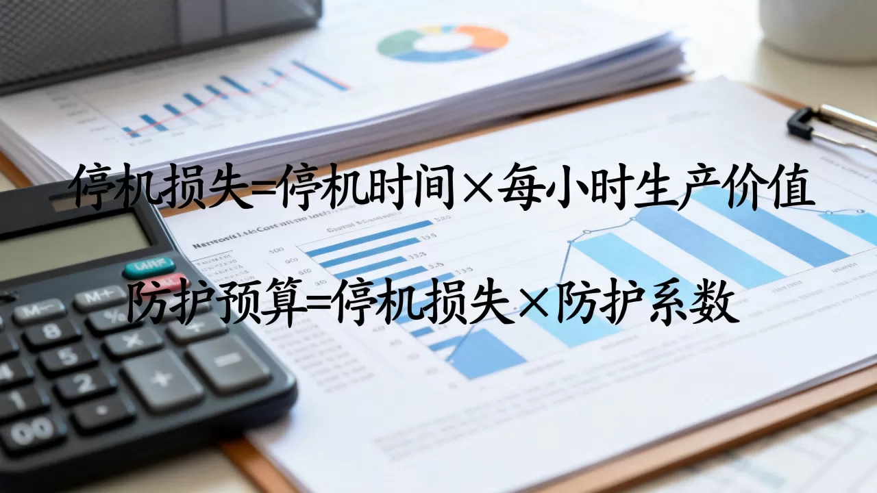 停机带来的损失怎么折算成防护预算？，停机损失预算怎么算