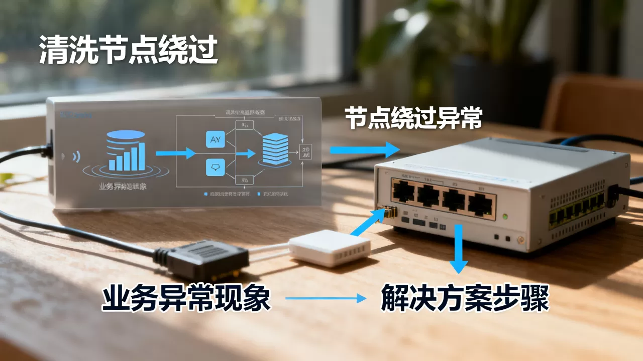清洗节点绕过后业务会出现哪些异常？，节点绕过异常怎么解决