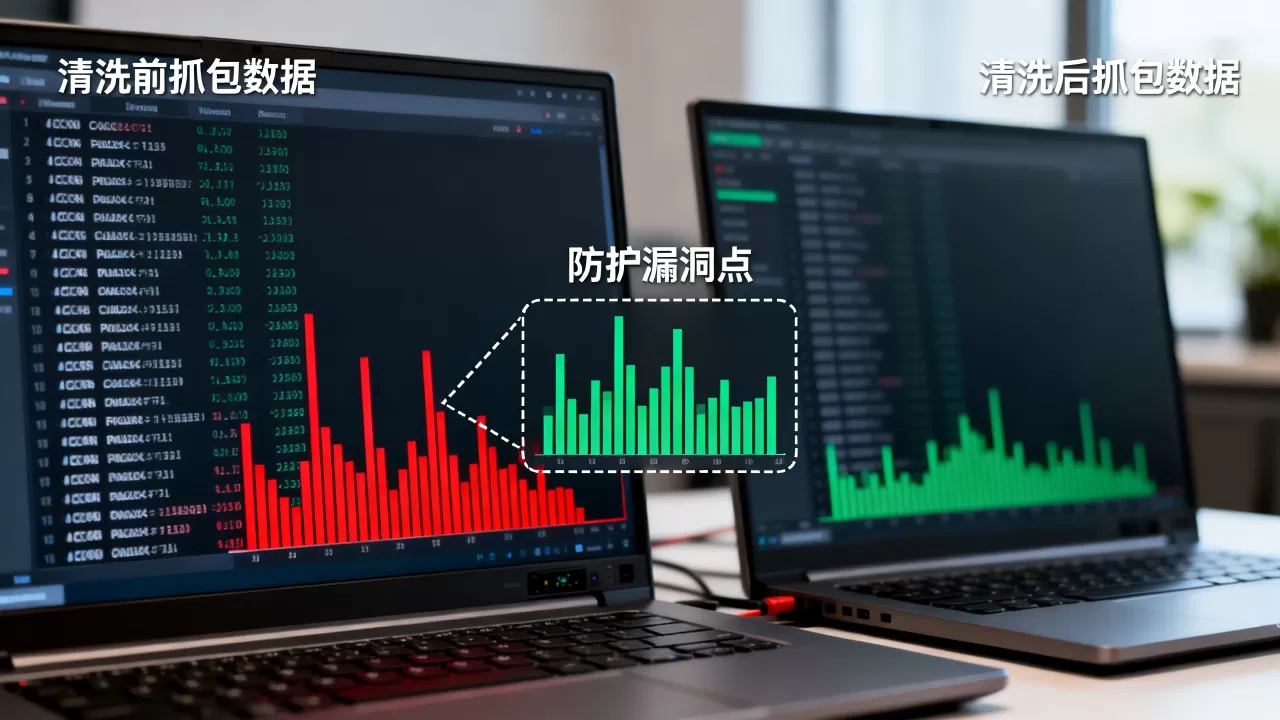 清洗前后抓包对比能看出哪些防护问题?清洗前后抓包对比,防护漏洞分析 清洗前后抓包对比能看出哪些防护问题?清洗前后抓包对比,防护漏洞分析