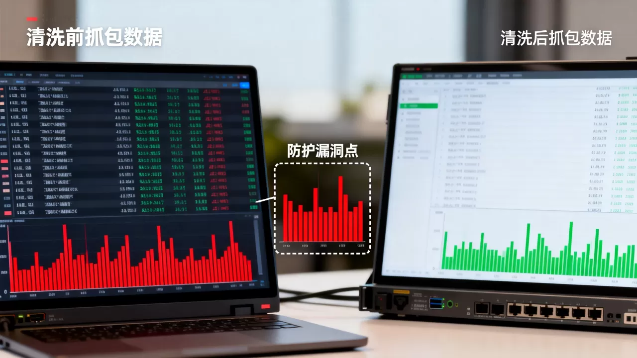清洗前后抓包对比能看出哪些防护问题?清洗前后抓包对比,防护漏洞分析 清洗前后抓包对比能看出哪些防护问题?清洗前后抓包对比,防护漏洞分析