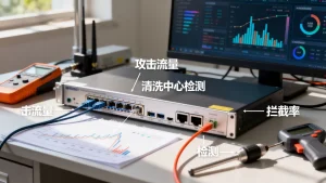 怎么看清洗中心有没有真正拦住攻击流量？如何验证清洗效果，攻击流量拦截检测方法
