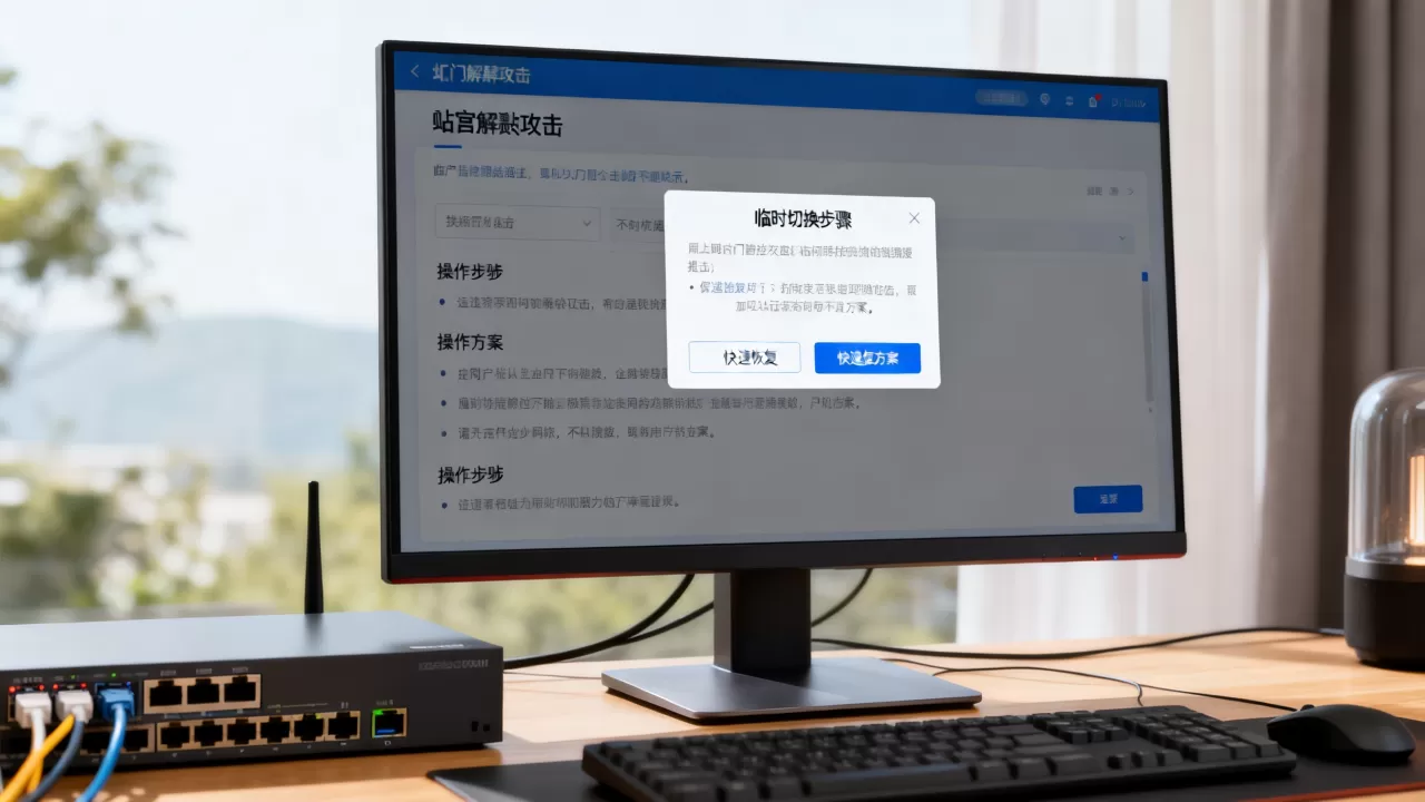 域名被解析攻击时临时切换怎么做，快速恢复方案有哪些？