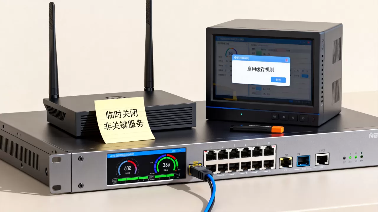 带宽被打满导致业务卡顿有什么临时缓解办法？如何快速解决带宽不足