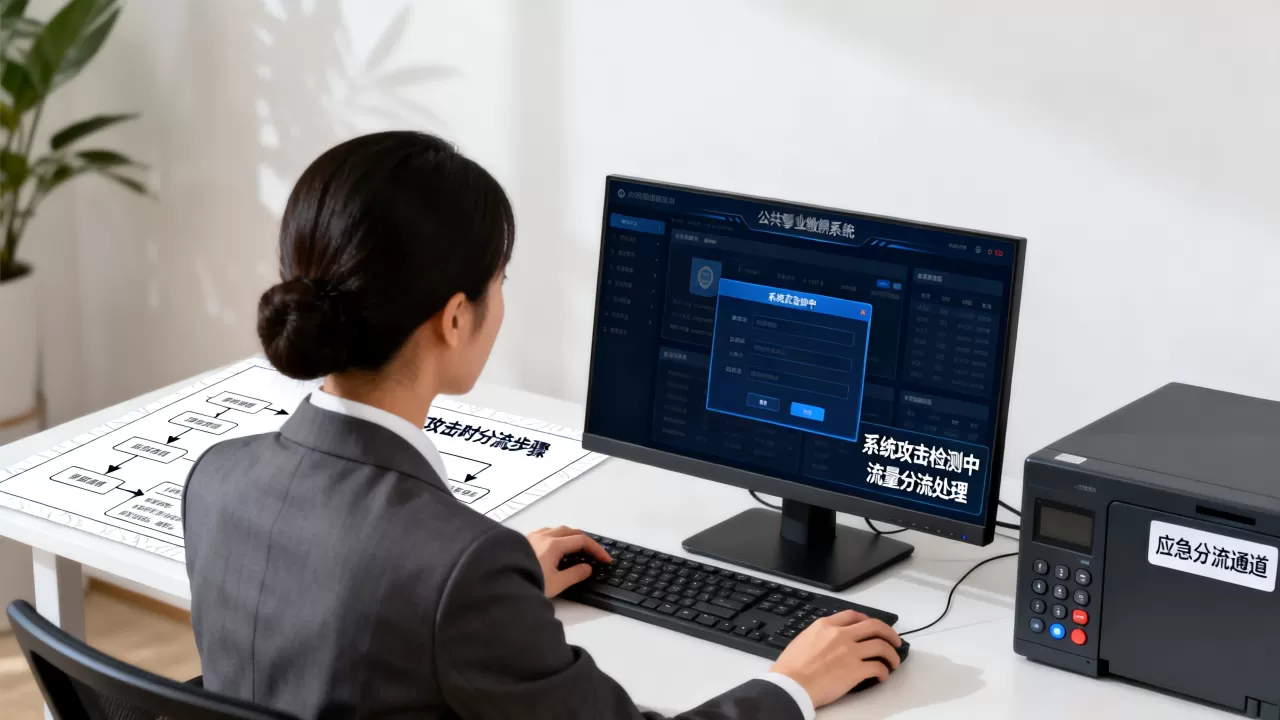 公共事业缴费系统被攻击时如何分流？，缴费系统被攻击怎么办
