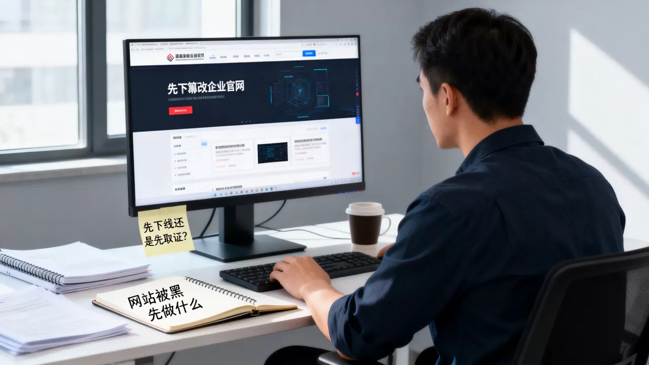 企业官网被篡改之后先下线还是先取证？，网站被黑先做什么